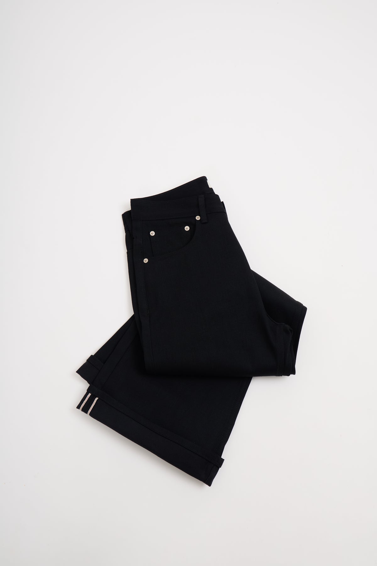 TWINGOD Raw Selvedge Bootcut Denim - Superblack