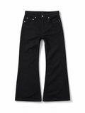TWINGOD Raw Selvedge Bootcut Denim - Superblack