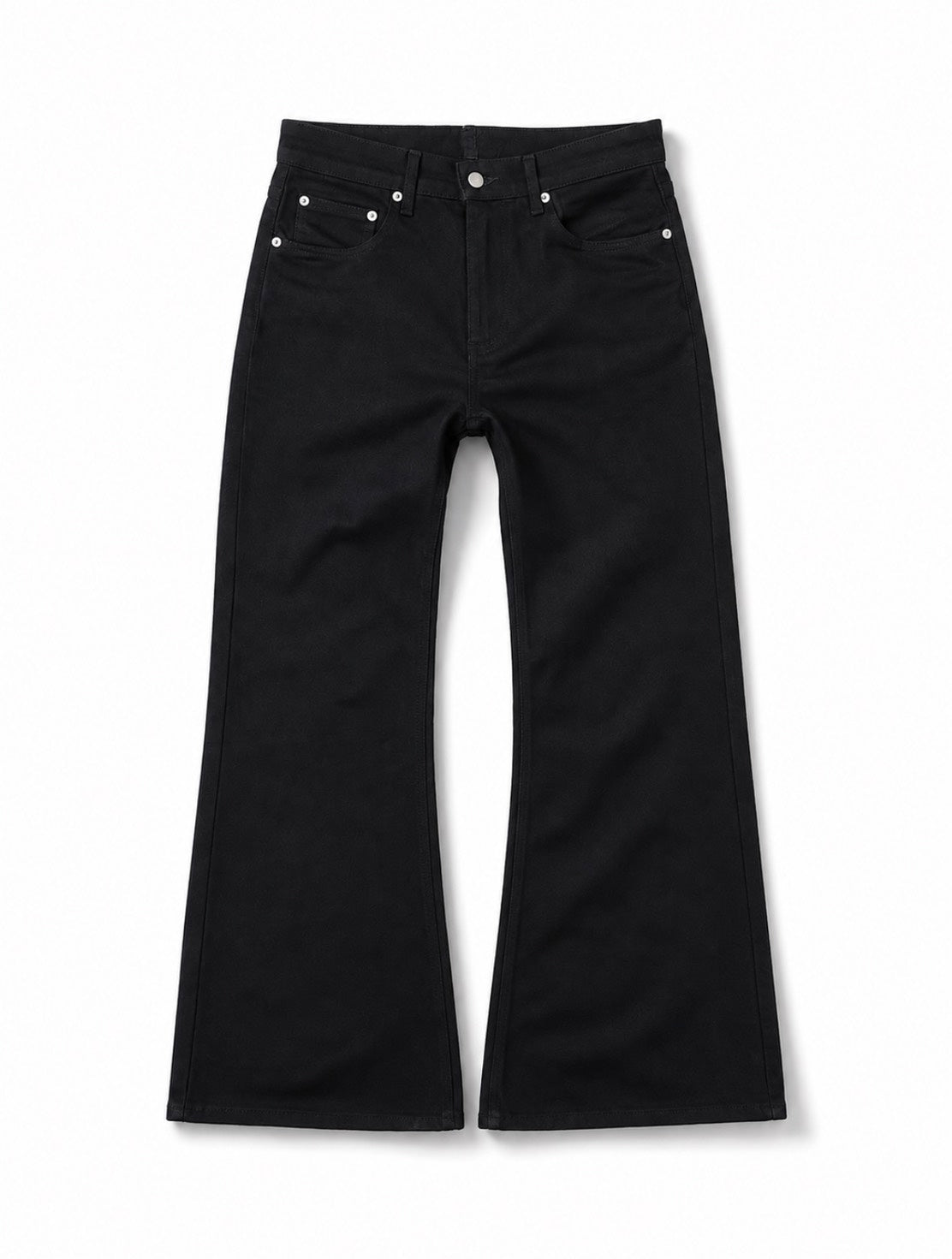 TWINGOD Raw Selvedge Bootcut Denim - Superblack