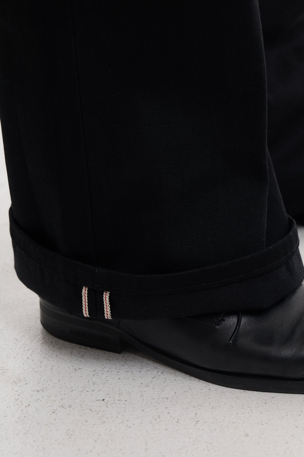 TWINGOD Raw Selvedge Bootcut Denim - Superblack